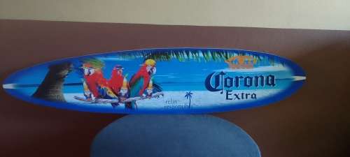 corona advertising surfboard style sign